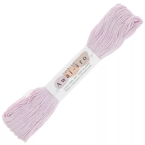 Hilo de bordar para la técnica japonesa Sashiko - Olympus - Rosa sorbete x40m