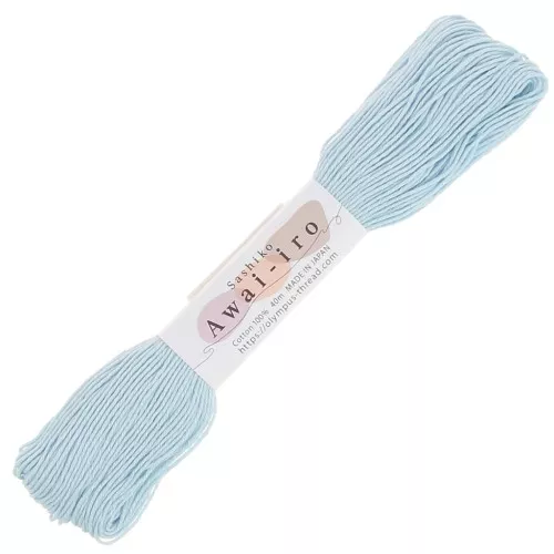 Hilo de bordar japonés Sashiko - Olympus - Azul pálido x40m