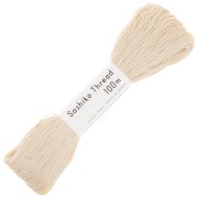 Hilo de bordar para la técnica japonesa Sashiko - Olympus - Crema x100m