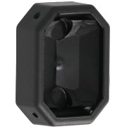 Engaste octogonal de plástico para cabujón 4627 18x13 mm - Negro x1