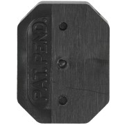 Engaste octogonal de plástico para cabujón 4627 18x13 mm - Negro x1