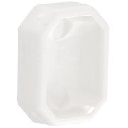 Engaste octogonal de plástico para cabujón 4627 18x13 mm - Blanco x1