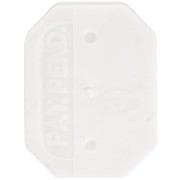 Engaste octogonal de plástico para cabujón 4627 18x13 mm - Blanco x1
