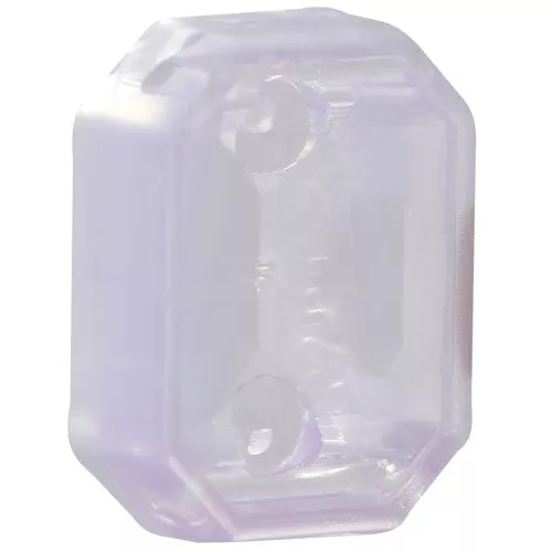 Engaste octogonal de plástico para cabujón 4627 18x13 mm - Ópalo Violeta x1