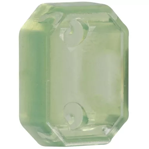 Engaste octogonal de plástico para cabujón 4627 18x13 mm - Ópalo aceituna x1