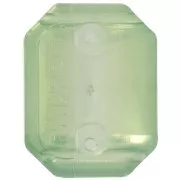 Engaste octogonal de plástico para cabujón 4627 18x13 mm - Ópalo aceituna x1