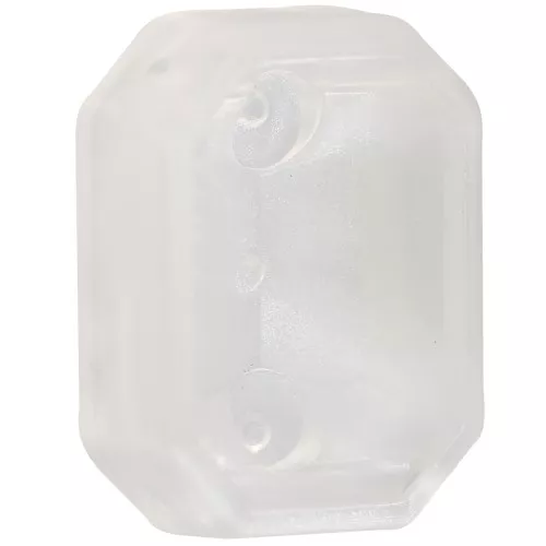Engaste octogonal de plástico para cabujón 4627 18x13 mm - Ópalo blanco x1