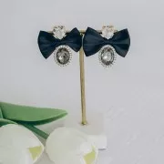 Engaste Garra 4120 14x10 mm con óxidos de circonio - Latón sin tratar - Cristal