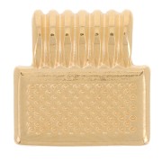 Mini colgante rectángulo de 10 mm con resina epoxi - Dorado con oro fino - Amarillo x1