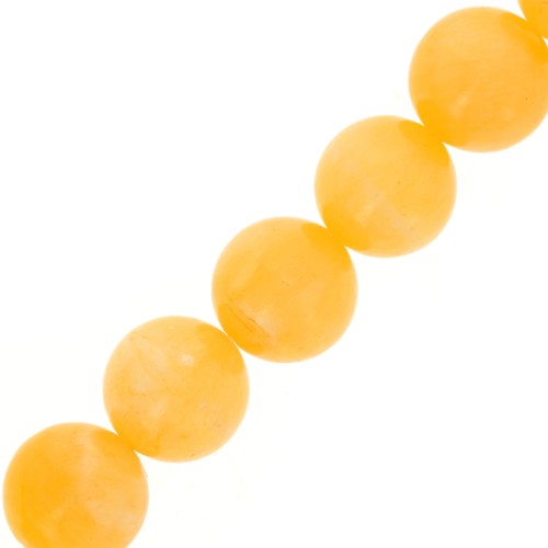 Cuenta redonda 14mm - Calcita amarilla x38cm