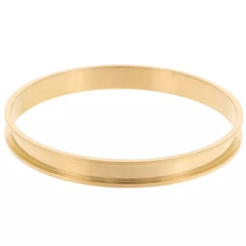 Cinta 8x65mm para tejer Delica 11/0 - 3 filas 5,2 mm Acero inoxidable 304 Dorado