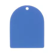 Colgante con forma de arco de 25 x 20 mm en acetato mate - Azul vaquero x1