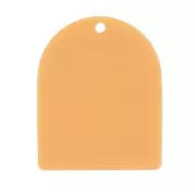 Colgante con forma de arco de 25 x 20 mm en acetato mate - Ocre x1