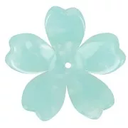 Mint - Colgante Flor Acetato 25 mm - Carey - Perla Menta x1 Colgante Flor Acetato 25 mm - Carey - Perla Menta x1