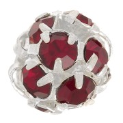 Bola Strass 8 mm plateada Siam|raw }}