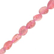 6 - 7 mm cuentas de piedras preciosas irregulares - Strawberry Quartz x39cm|raw }}