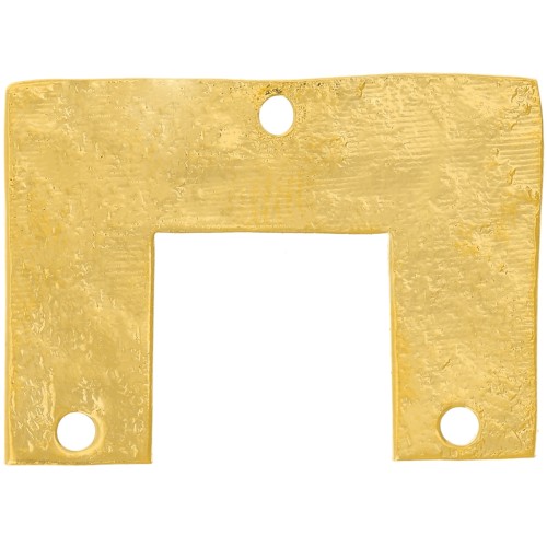 Colgante araña puente texturado 15x20,5 mm - Dorado con oro fino x1