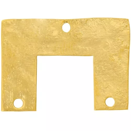 Colgante araña puente texturado 15x20,5 mm - Dorado con oro fino x1