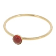 Anillo fino engastado para cabujón de 3 mm - Tamaño 54 - Gold filled x1