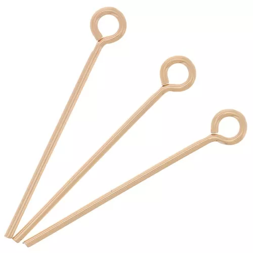 Clavos de cabeza redonda 19x0,60 mm - Gold Filled x10