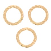 Anillos diamantados cerrados 5x0,8 mm - Gold filled x10