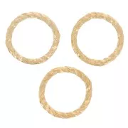 Anillos de diamantes cerrados 6x0,8 mm - Gold filled x10