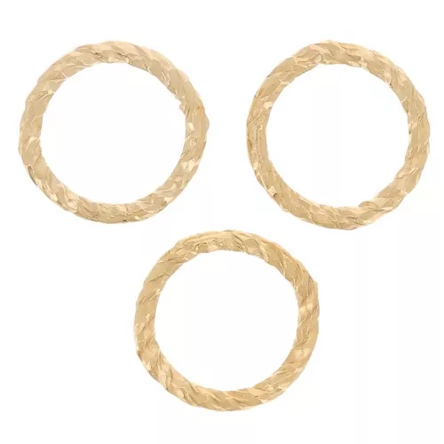 Anillos de diamantes cerrados 6x0,8 mm - Gold filled x10