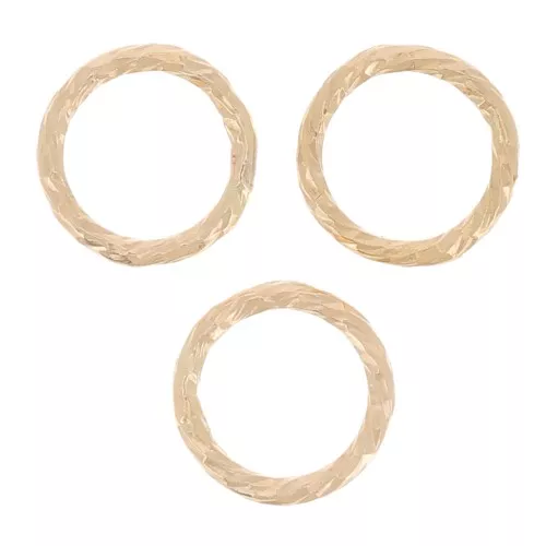 Anillos diamantados cerrados 5x0,65 mm - Gold Filled x10
