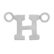 Letra alfabética 6x10 mm - H - Plata 925 x1
