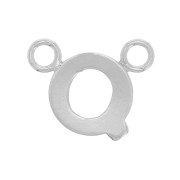 Letra alfabética divisoria 6x8 mm - Q - Plata 925 x1|raw }}