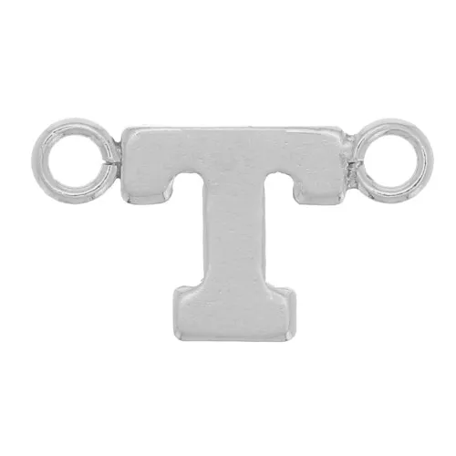 Letra alfabética divisoria 6x10 mm - T - Plata 925 x1