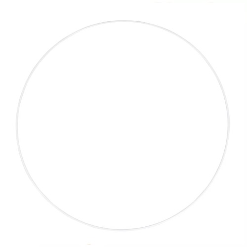 Círculo de metal desnudo para colgante atrapasueños y pantalla 45 cm - Blanco x1