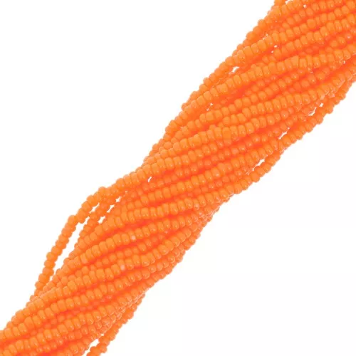 Charlottes Preciosa 15/0 - Naranja oscuro opaco x9g