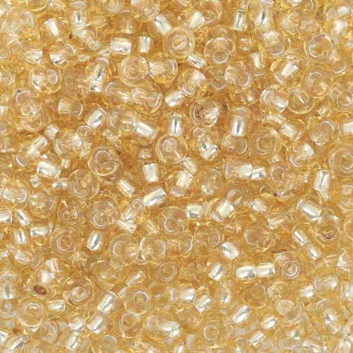 Preciosa Cuentas de rocalla 9/0 2,5 mm - Forrada de plata dorada x250g