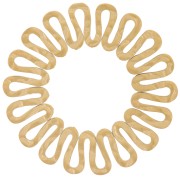 Colgante redondo martillado - motivo ondulado 35 mm - Acero inoxidable 304L Doradox1