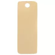 Dije rectángulo 13x5 mm - Motivo amor - Acero inoxidable 304L Dorado x1