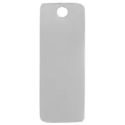 Colgante rectángulo 13x5 mm - motivo amor - acero inoxidable 316L x1