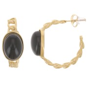 Cadena aro 27 mm para cabujón 14x10 mm - Acero inoxidable 316L Doradox2