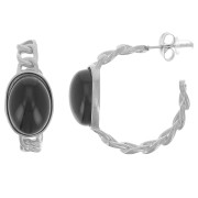 Aros de cadena de 27 mm para cabujón de 14x10 mm - acero inoxidable 304L x2