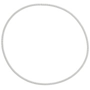 Pulsera reasa 62 mm acero inoxidable 304L Blanco