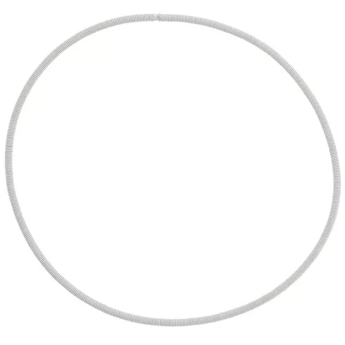 Pulsera reasa 62 mm acero inoxidable 304L Blanco