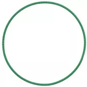 Pulsera reasa 62 mm acero inoxidable 304Lacero inoxidable 304L Esmeralda