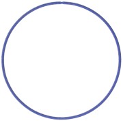 Pulsera reasa 62 mm acero inoxidable 304L Acero inoxidable 304L Azul eléctrico|raw }}