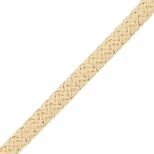 Cordón de poliéster trenzado de 5 mm - Beige x1m
