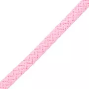 Cordón de poliéster trenzado de 5 mm - Rosa claro x1m