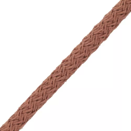 Cordón de poliéster trenzado de 5 mm - Marrón x1m