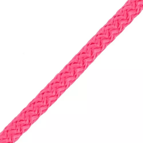 Cordón de poliéster trenzado de 5 mm - Fucsia x1m