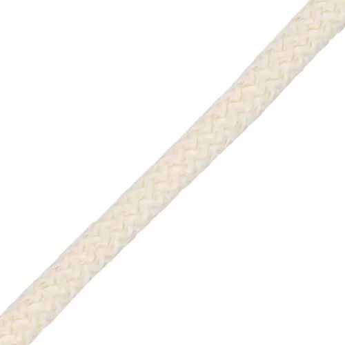 Cordón de poliéster trenzado de 5 mm - Marfil x1m