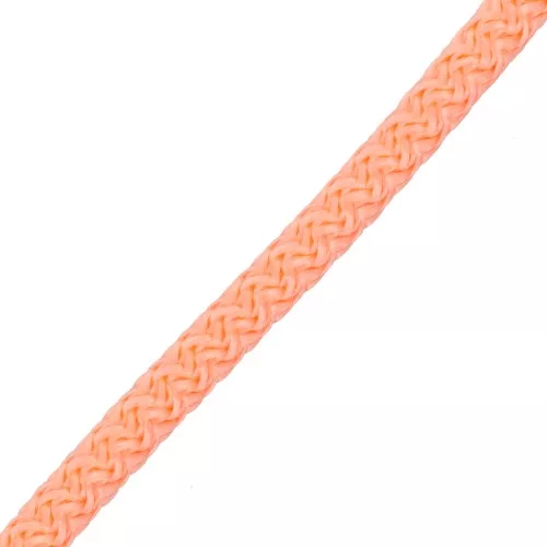 Cordón de poliéster trenzado de 5 mm - Salmón x1m