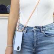 Cordón de poliéster trenzado de 5 mm - Salmón x1m